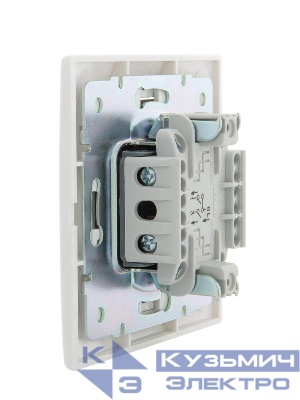 Выключатель кнопочный 1-кл. СП Mira бел./бел. LEZARD 701-0202-103