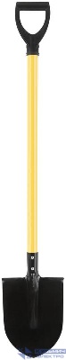 Лопата штыковая ЛУ 215х285х1130мм V-ручка; металлизированный черенок желт. 77215