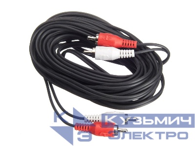 Шнур аудио-видео: 2RCA-2RCA ( длина 7 м, литой), NETKO Optima