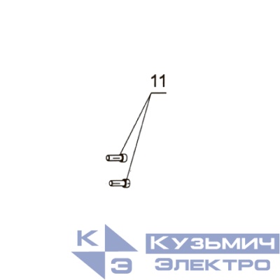 Запчасть №11 для PAG311BWT. Винт М6х18