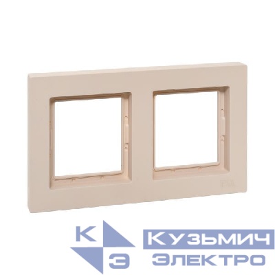 Рамка 2-м Эпика IP44 пластик крем. EKF UP1-FPI-02-44