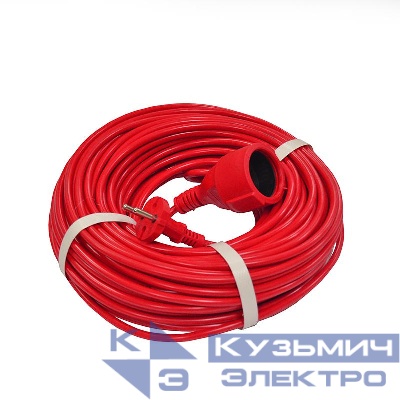 Удлинитель-шнур 1х40м без заземл. 10А IP20 2.2кВт ПВС 2х1 DOMTOK 2491