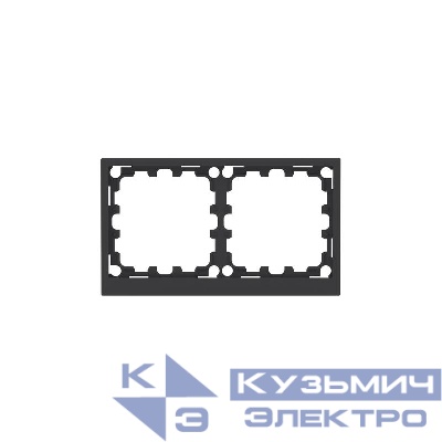 Рамка 2-м KANT черн. уголь DKC 7012904