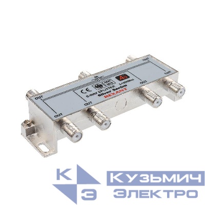 Делитель ТВ "краб" х6 под F разъем 5-1000МГц REXANT 05-6104