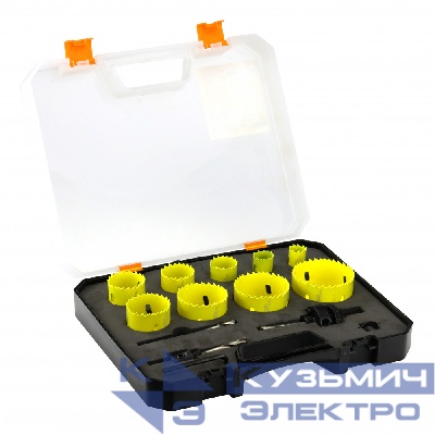 Diamond Industrial Набор коронок биметаллических 19-64 мм (13 предметов) BI-Metal универсальный Diamond Industrial