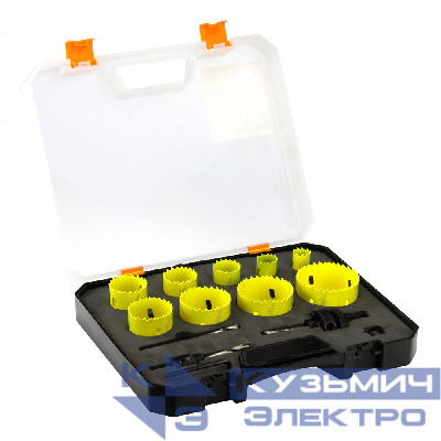 Diamond Industrial Набор коронок биметаллических 19-64 мм (13 предметов) BI-Metal универсальный Diamond Industrial