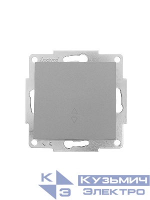 Переключатель проходной 1-кл. СП Vesna механизм платина LEZARD 742-3588-105