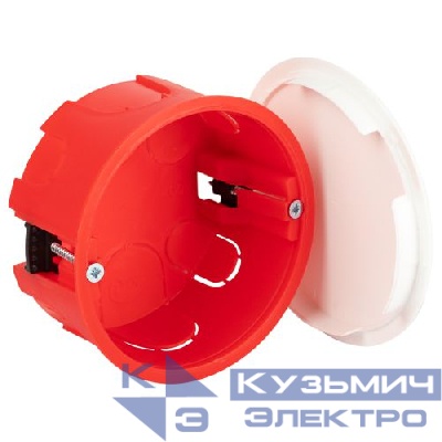 Коробка распаячная KRP 80х40мм для полых стен пласт. лапки крышка IP20 Эра Б0047260