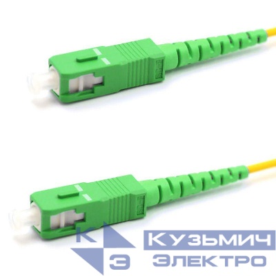 Патч-корд оптический соединительный (SM) 9/125 (OS2) SC/APC-SC/APC (Simplex) LSZH 2м Rexant 50-2023