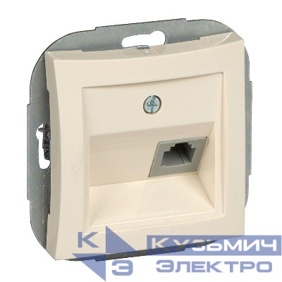 Розетка телефонная СП Дуэт RJ11 механизм беж. SchE WDE000281