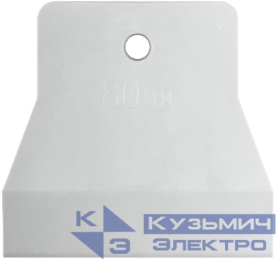 Шпатель 80мм резиновый бел. КУРС 06885