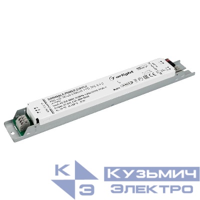 Блок питания ARV-LG-24060-LINEAR-PFC-DALI2-PD 24В 2.5А 60Вт IP20 метал. Arlight 049480