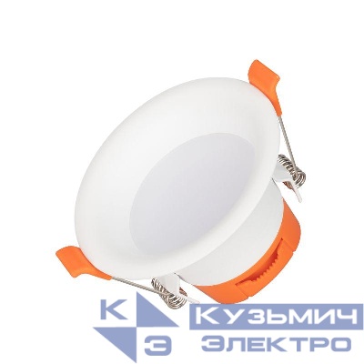 Светильник светодиодный MS-BLIZZARD-BUILT-R90-6W Warm3000 WH 100 deg IP20 230В металл Arlight 036579