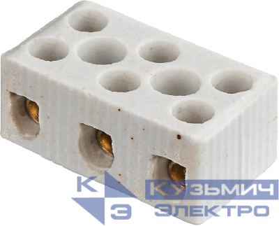 Колодка зажимная винтовая керамическая КЗВ 61 711 NTB-HCR-3-35/WH (уп.20шт) Navigator 61711