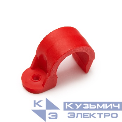 Крепеж-скоба односторонняя 20 мм (красная, 100 шт/уп) FEDAST