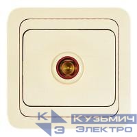 Розетка TV оконечная Mimoza крем. Makel 25027