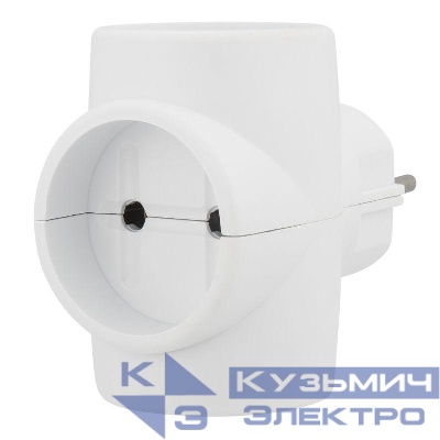 Разветвитель 3-м без заземл. 6-10А 220В Rexant 11-1081