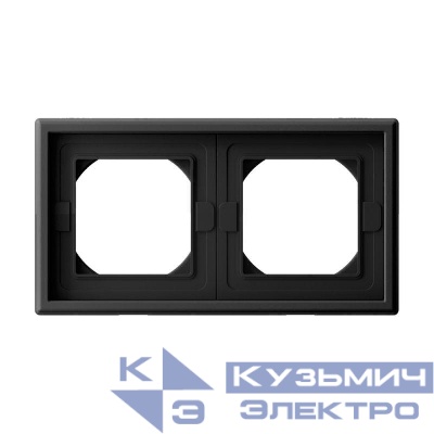 Рамка 2-м ArtGallery IP44 карбон SE GAL441002