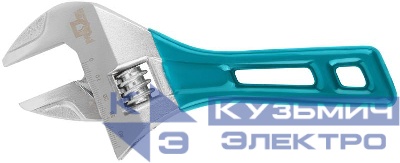 Ключ разводной с тонкими губками пластиковая накладка на ручку 200мм (45мм) MOS 70263М