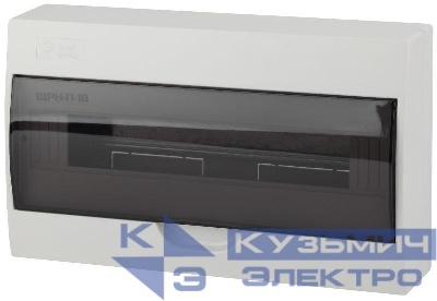 Бокс ЩРН-П-18 мод. навесной пластик IP41 SIMPLE NO-box_simple-plastic_18_surface ЭРА Б0041527