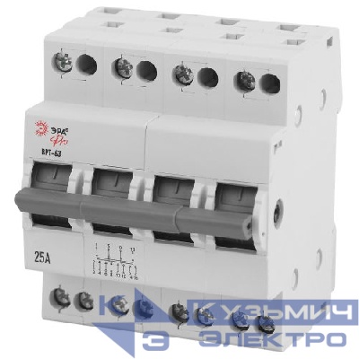 Выключатель-разъединитель трехпозиционный ВРТ-63 PRO VRT63-4-25 4п 25А Эра Б0061684