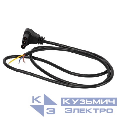 Шнур сетевой SML-AC-3-CABLE-1.5m-B длина 1500мм для светильников SML-30 Эра Б0069437