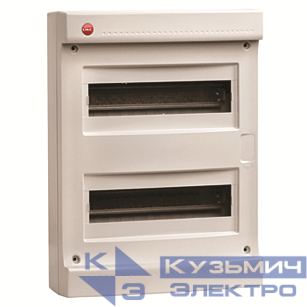 Щиток настенный 24мод. IP40 без дверцы с 2-мя усилен. клеммн. блоками 87308 сер. DKC 83724