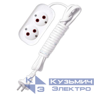 Удлинитель 2х3м без заземл. 6А IP20 У6-011 ШВВП 2х0.75 UNIVersal 9631912