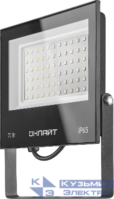Прожектор светодиодный 90 550 OFL-70-4K-BL-IP65-LED 70Вт 4000К IP65 5600лм черн. ОНЛАЙТ 90550