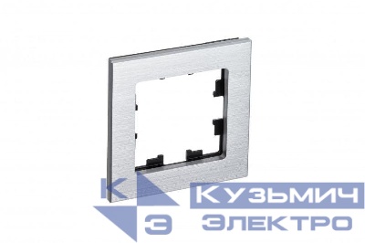 Рамка 1-м AtlasDesign Nature метал. серебр. SE ATN312101