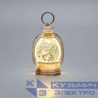 Светильник декоративный (фигура) "Фонарик" с эффектом снегопада и подсветкой Neon-Night 501-183