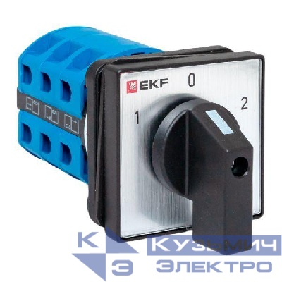 Переключатель кулачковый ПК-1-23 3п 25А "1-0-2" IP65 EKF pk-1-23-25-65