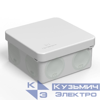 Коробка распределительная ОП для прямого монтажа двухкомпонентн. безгалогенная (HF) 80х80х40 Промрукав 60-0210