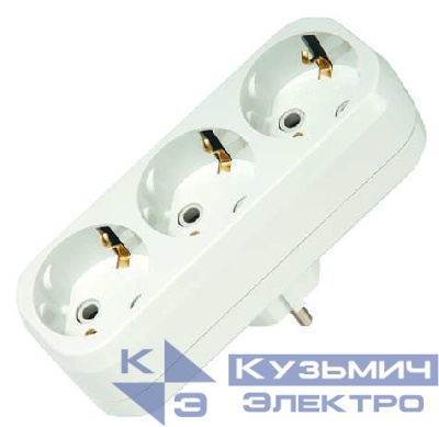 Разветвитель 3-м с заземл. Makel 10033