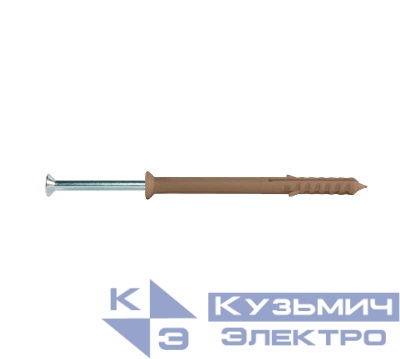 Дюбель-гвоздь PN-UK с потайной манжетой 6х60 нейлон контейнер (уп.100шт) Партнер 44912