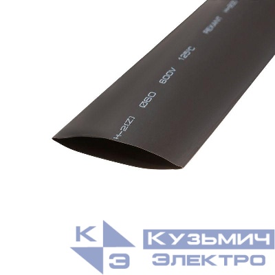 Трубка термоусадочная ТУТ нг 60.0/30.0 черн. 1м Rexant 25-0060