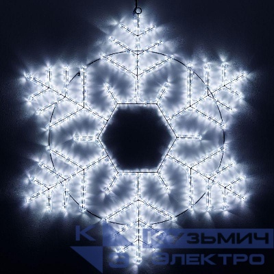 Фигура ARD-SNOWFLAKE-M10-1000x900-504LED White (230В 31Вт) (IP65) Ardecoled 034258