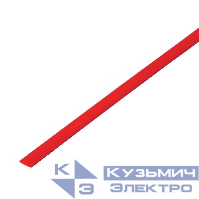 Трубка термоусадочная ТУТ нг 3.5/1.75 красн. 1м REXANT 20-3504