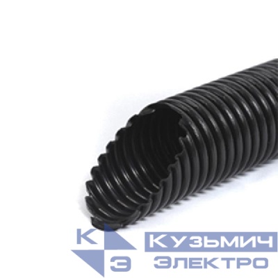 Труба гофрированная ПНД тяжелая d63мм с протяжкой черн. (уп.15м) Урал Пак ГФ-1110063-015