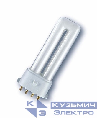 Лампа люминесцентная компакт. DULUX S/E 11W/840 2G7 10х1 RU OSRAM LEDVANCE 4099854123641