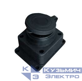 Розетка настенная 16А IP44 250В (еврослот) с заглушкой с заземл. каучук UNIVersal 602229