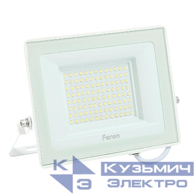 Прожектор светодиодный LL-922 100Вт 6400К IP65 AC 230В/50Гц 2835SMD бел. FERON 52081