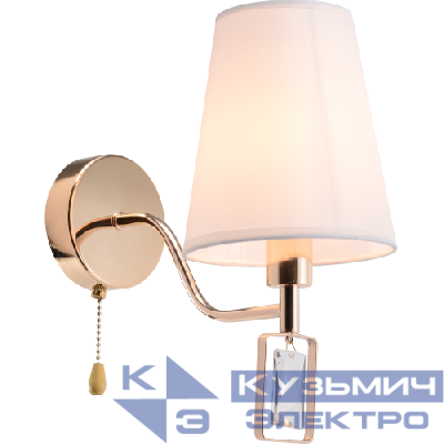 Бра Cristal 2095-401 настенный 1хЕ14 40Вт классика с выключателем Rivoli Б0062119