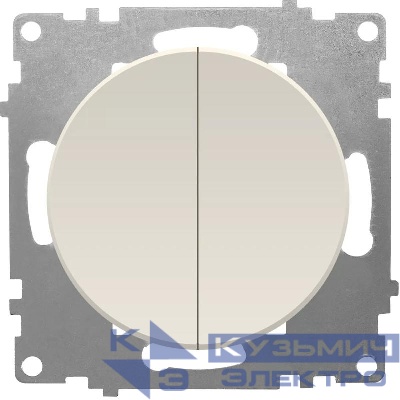 Выключатель 2-кл. СП Florence 10А IP20 механизм беж. (1E31501301) OneKeyElectro 2172799