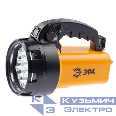 Фонарь-прожектор аккумуляторный Альфа PA-601 19LED + 24LED литиевый аккум. 3А.ч ЗУ 220В + 12В (инд. упак.) Эра Б0031036