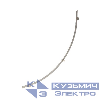 Перегородка SEP для вертикального внутреннего угла 90град. H50 R300 гор. цинк в комплекте с крепежными элементами для монтажа DKC LSC90530KHDZ