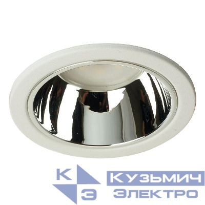 Светильник DL3102 G5.3 MR16 потолочн. встраив. бел. + хром FERON 51400