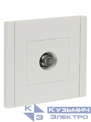 Розетка TV оконечная FORTE&PIANO FP228 бел. IEK FP-A10-O-K01