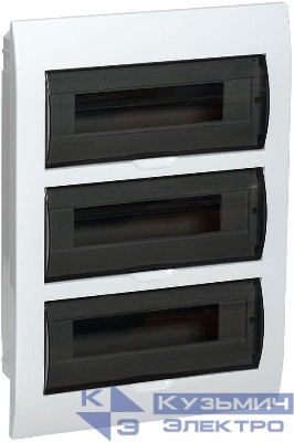 Корпус встраиваемый ЩРВ-Пк-45 Krepta 3 IP41 пластик. бел. IEK MKP12-V-04-45-41