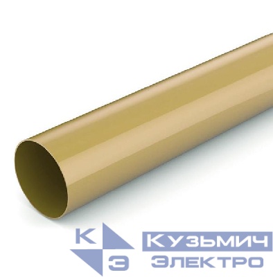 Труба гладкая ПВХ жесткая d25мм свет. дерево (уп.50м) Урал Пак ГТ-0032125-050